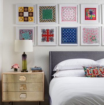 Boca Raton guest bedroom interiors designed by Annette Jaffe Interiors