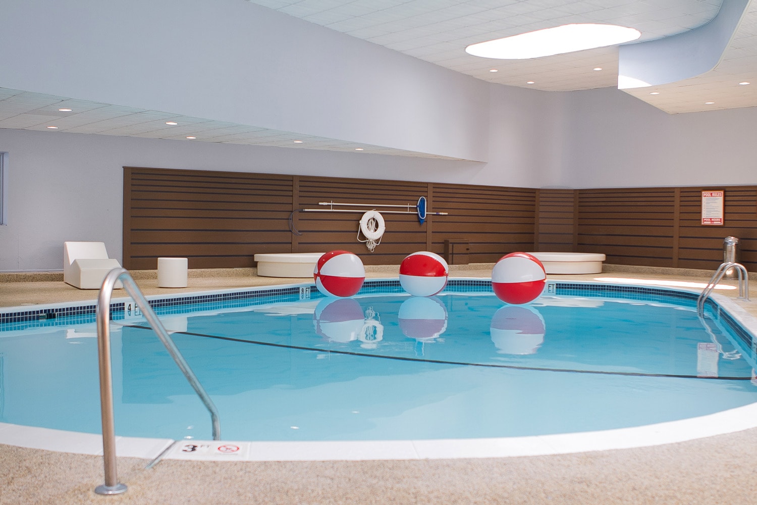 Indoor play pool in Century Hills apartment designed by Annette Jaffe