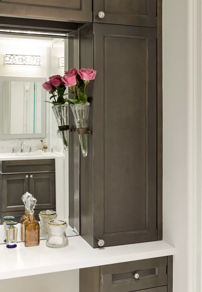 Bathroom interior design in an Upper East Side apartment