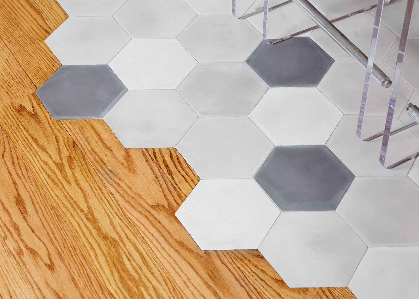 Greenwich Village apartment kitchen floor tiles