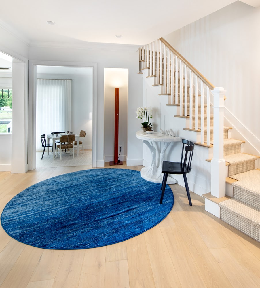 Entry way in a Hamptons boathouse designed by Annette Jaffe Interiors