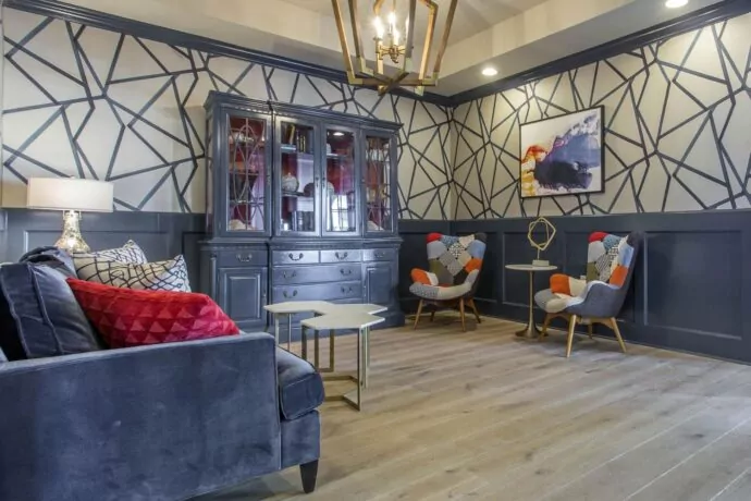 Heritage at Freemason Harbour apartment complex interiors by Annette Jaffe