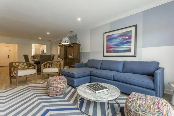 Heritage at Freemason Harbour apartment living area interior design