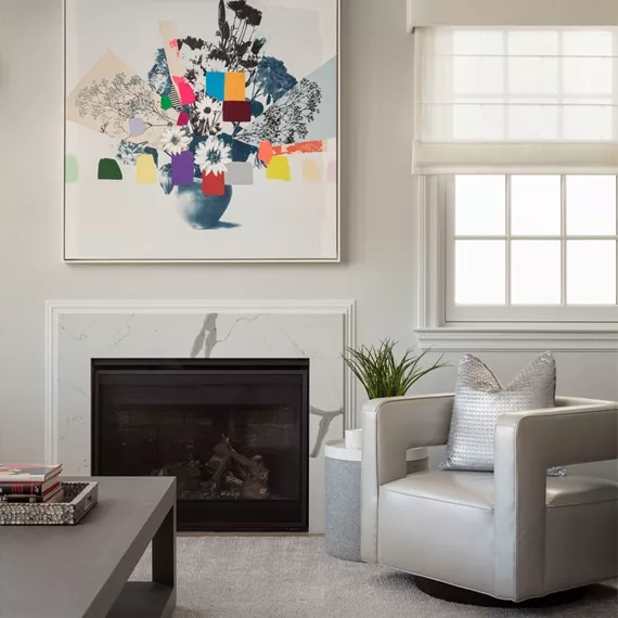 Roslyn village condo interior design project by Annette Jaffe Interiors