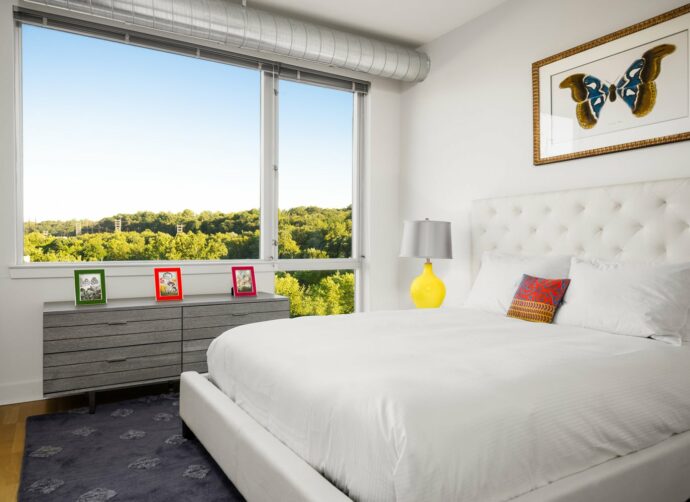 Venice Lofts apartment complex bedroom interiors