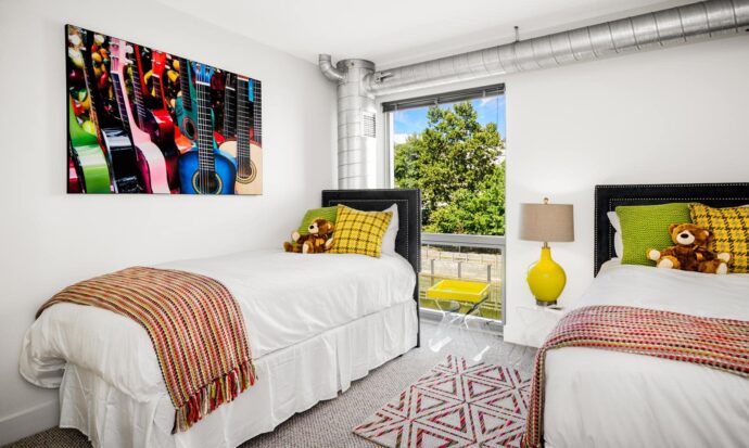 Venice Lofts kids bedroom interiors designed by Annette Jaffe Interiors